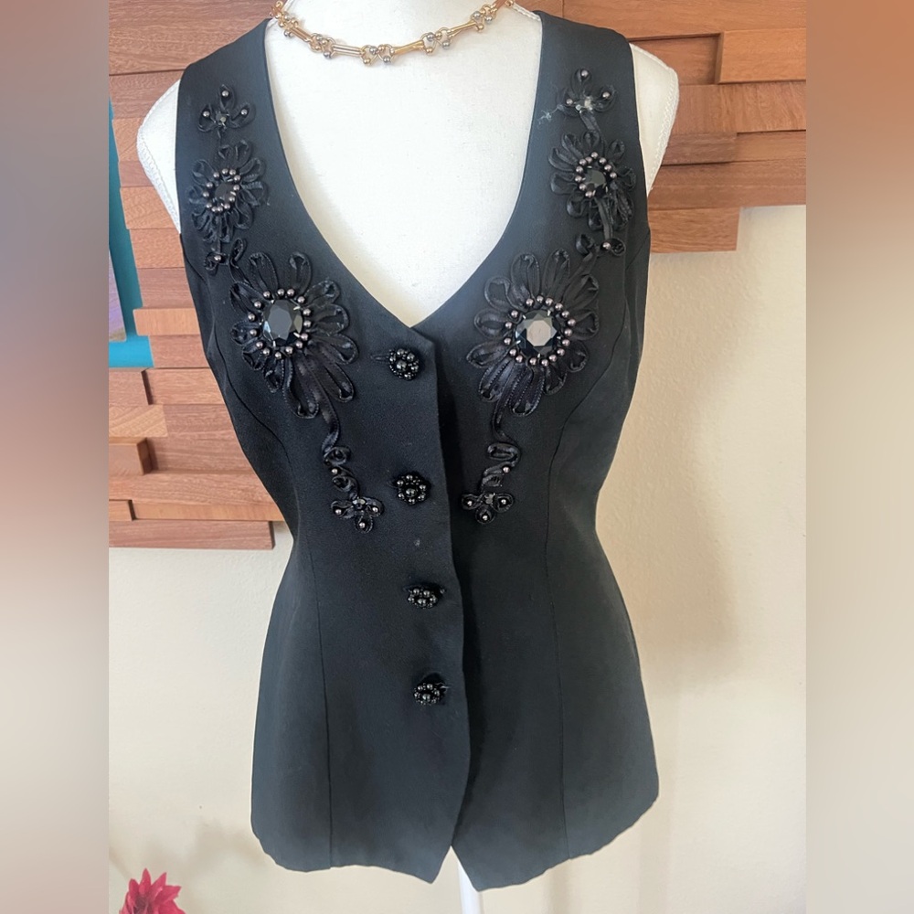 David Cline Elegant Black Vest